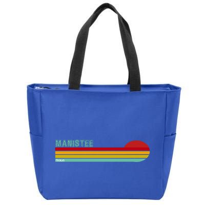 Manistee Michigan Zip Tote Bag