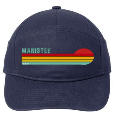 Manistee Michigan 7-Panel Snapback Hat