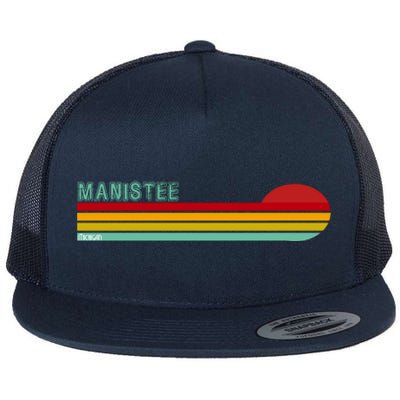 Manistee Michigan Flat Bill Trucker Hat