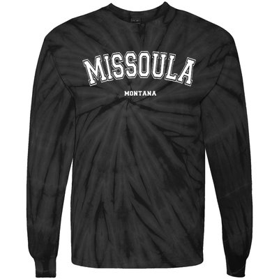 Missoula Montana Tie-Dye Long Sleeve Shirt