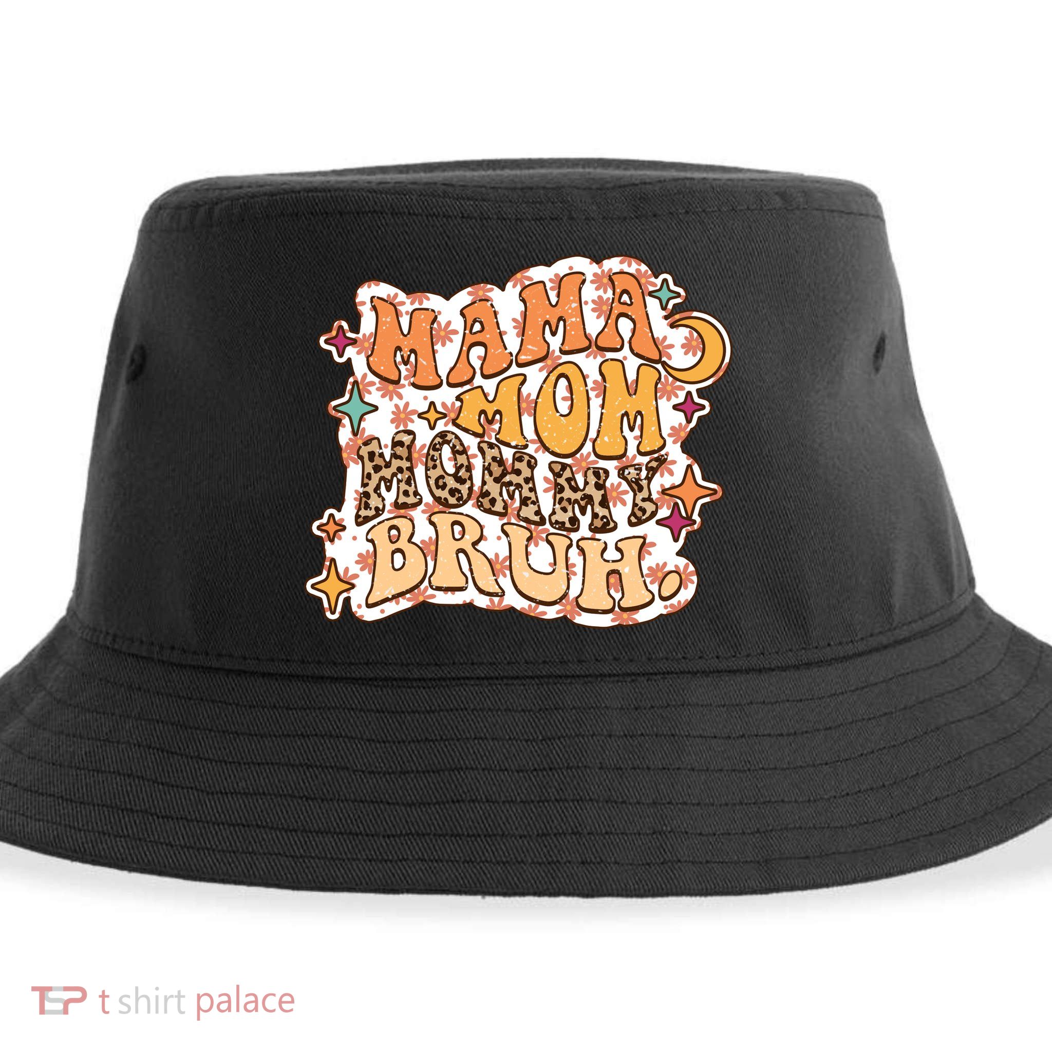 Mama Mom Mommy Brush Leopard Gift For Mother's Day Sustainable Bucket Hat