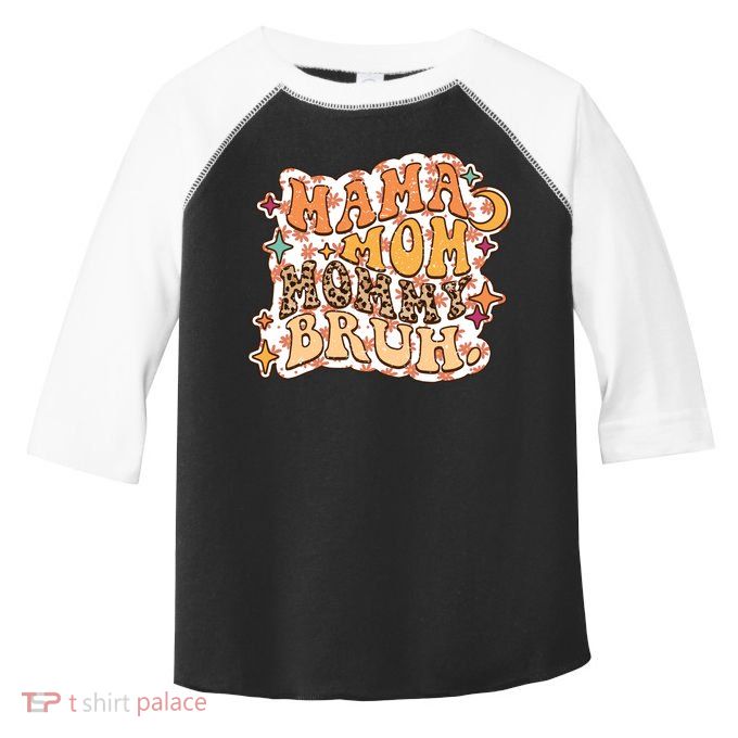Mama Mom Mommy Brush Leopard Gift For Mother's Day Toddler Fine Jersey T-Shirt