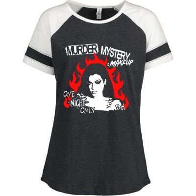 Murder Mystery & Makeup One Night Only Enza Ladies Jersey Colorblock Tee