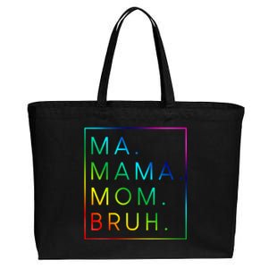 Ma Mama Mom Bruh Gift Cotton Canvas Jumbo Tote