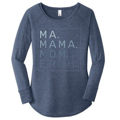 Ma Mama Mom Bruh Mother Mommy Women's Perfect Tri Tunic Long Sleeve Shirt