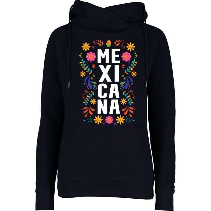 Mexicana Mexico Womens Funnel Neck Pullover Hood