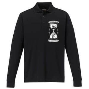 Memento Mori Memento Vivere Skull Design Stoic Memento Mori Performance Long Sleeve Polo