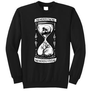 Memento Mori Memento Vivere Skull Design Stoic Memento Mori Sweatshirt