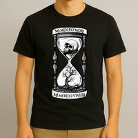 Memento Mori Memento Vivere Skull Design Stoic Memento Mori T-Shirt