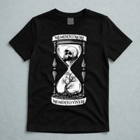 Memento Mori Memento Vivere Skull Design Stoic Memento Mori T-Shirt