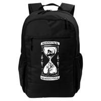 Memento Mori Memento Vivere Skull Design Stoic Memento Mori Backpack