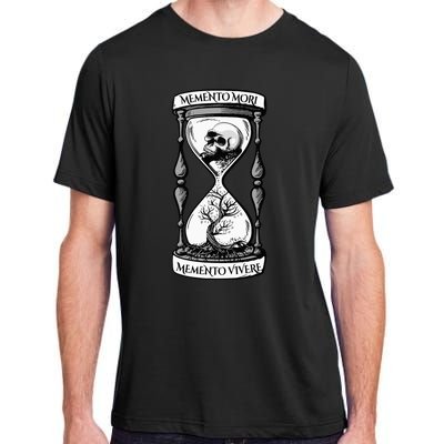 Memento Mori Memento Vivere Skull Design Stoic Memento Mori Adult ChromaSoft Performance T-Shirt