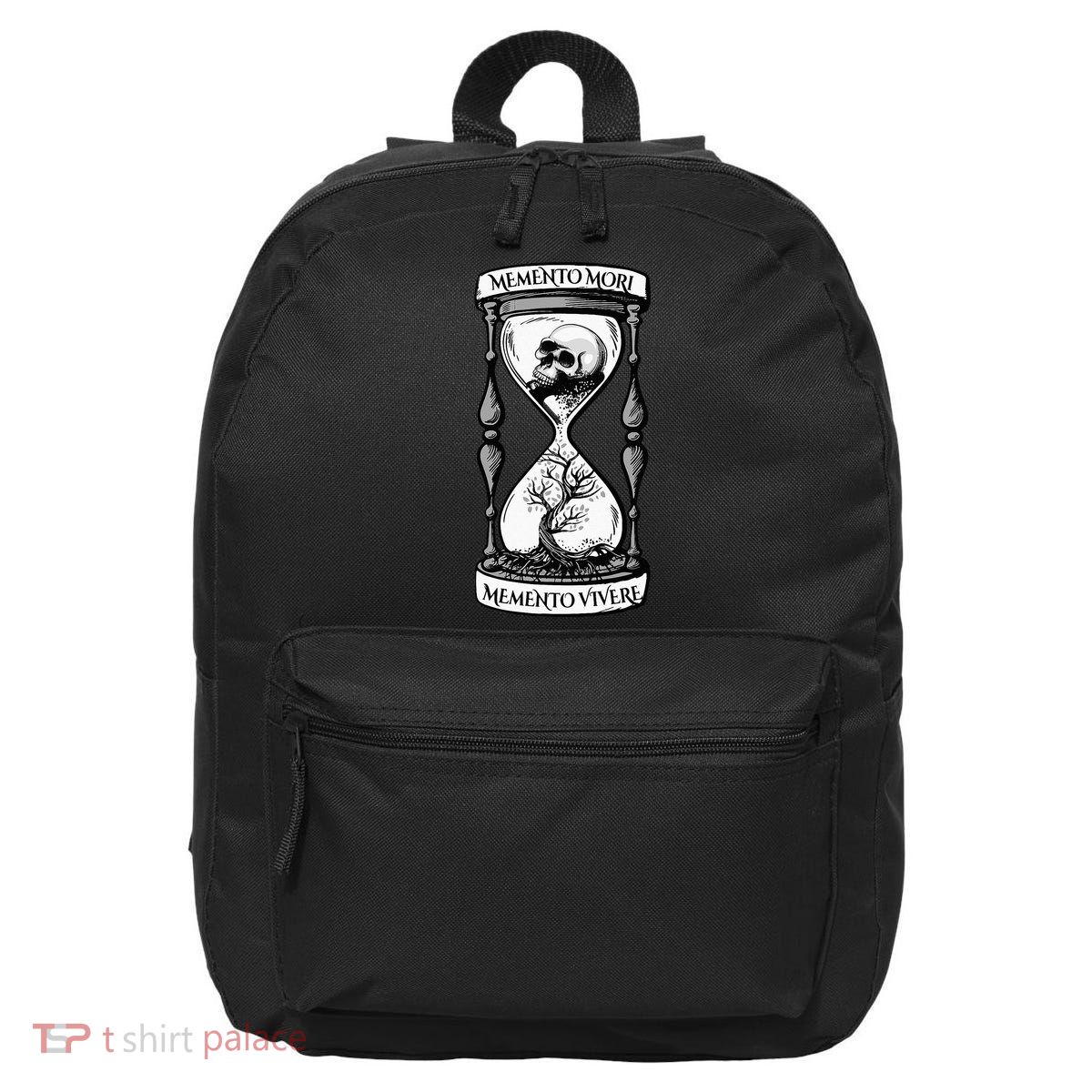 Memento Mori Memento Vivere Skull Design Stoic Memento Mori 16 in Basic Backpack