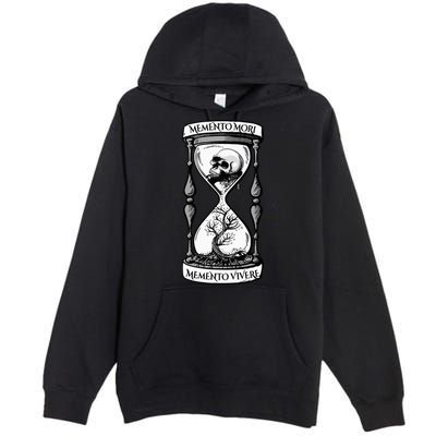 Memento Mori Memento Vivere Skull Design Stoic Memento Mori Premium Pullover Hoodie