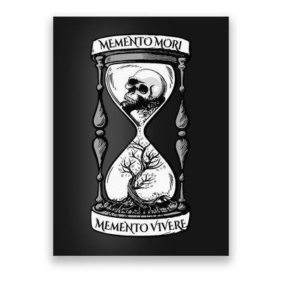 Memento Mori Memento Vivere Skull Design Stoic Memento Mori Poster
