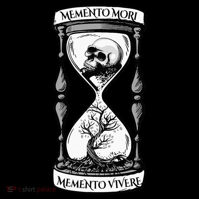 Memento Mori Memento Vivere Skull Design Stoic Memento Mori Poster