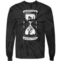 Memento Mori Memento Vivere Skull Design Stoic Memento Mori Tie-Dye Long Sleeve Shirt