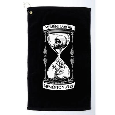 Memento Mori Memento Vivere Skull Design Stoic Memento Mori Golf Towel