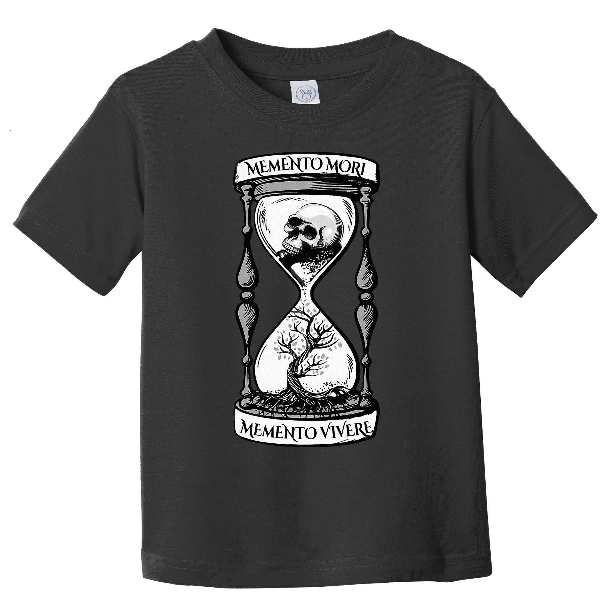 Memento Mori Memento Vivere Skull Design Stoic Memento Mori Toddler T-Shirt
