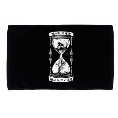 Memento Mori Memento Vivere Skull Design Stoic Memento Mori Microfiber Hand Towel
