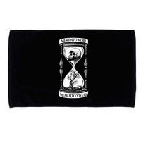 Memento Mori Memento Vivere Skull Design Stoic Memento Mori Microfiber Hand Towel