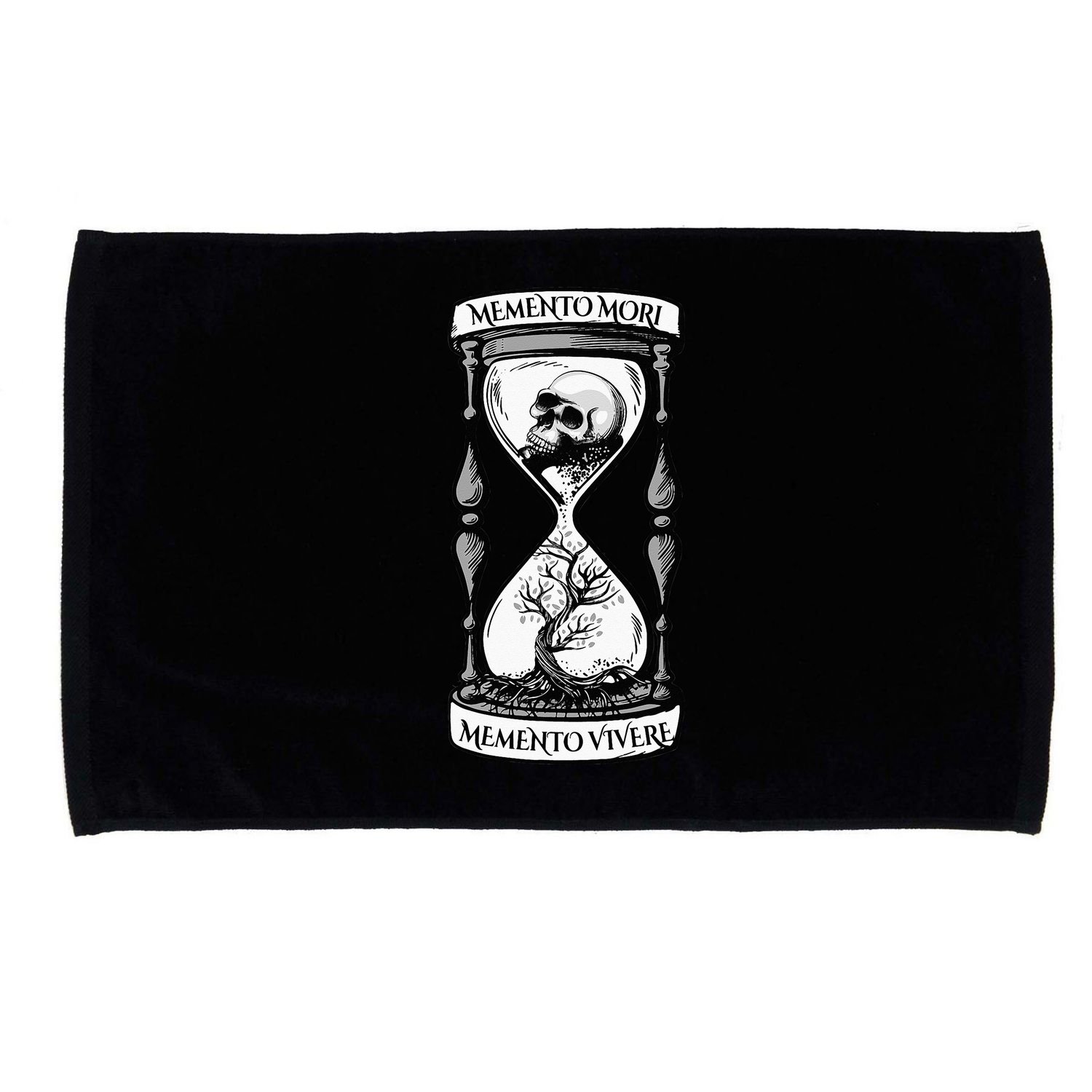 Memento Mori Memento Vivere Skull Design Stoic Memento Mori Microfiber Hand Towel