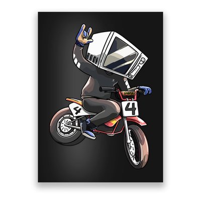 Makethehoodsmile Microwave Man Bike Poster