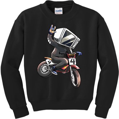 Makethehoodsmile Microwave Man Bike Kids Sweatshirt