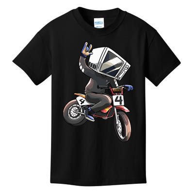 Makethehoodsmile Microwave Man Bike Kids T-Shirt