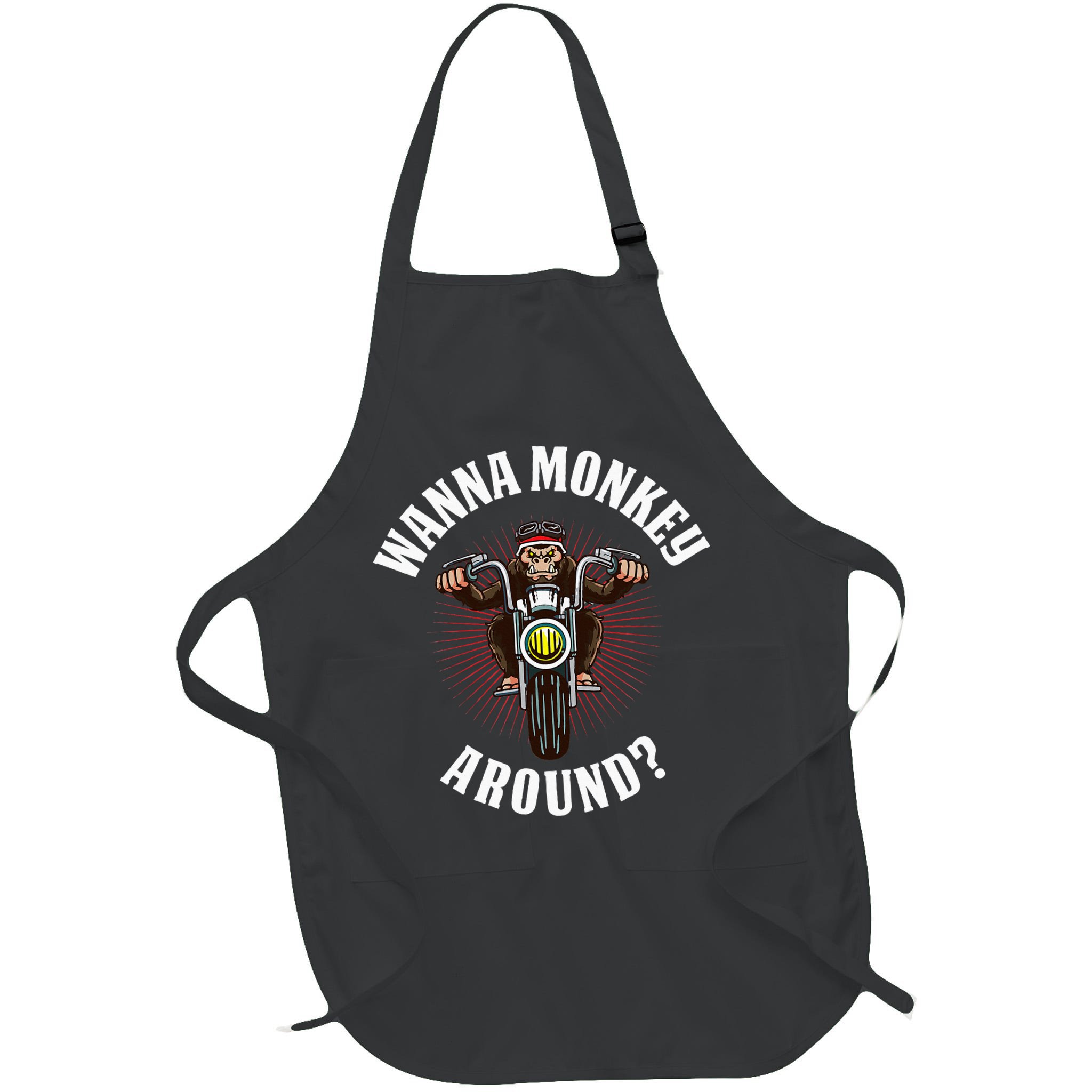 Monkey Motorcycle Apron