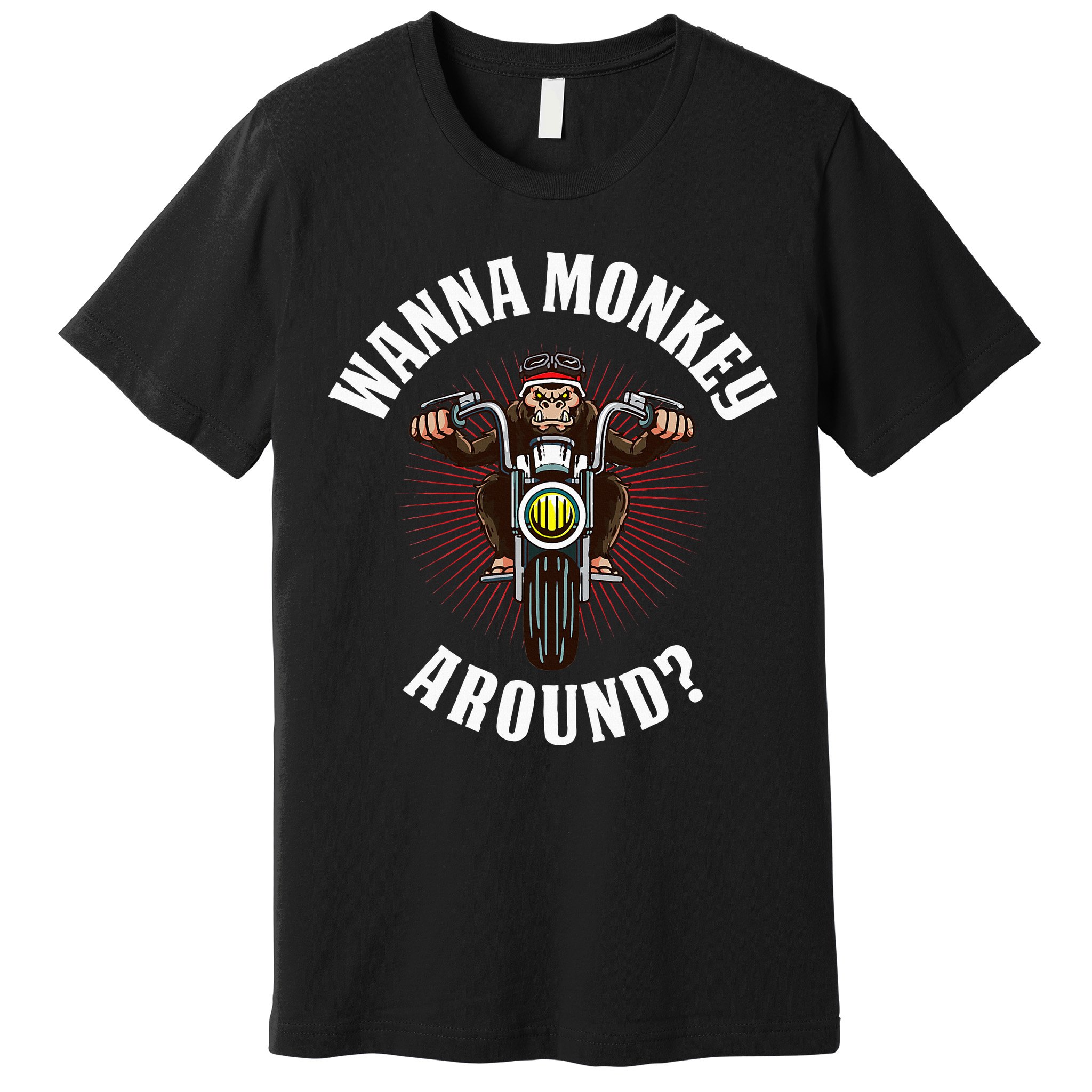 Monkey Motorcycle Premium T-Shirt