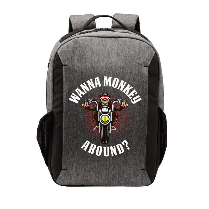 Monkey Motorcycle Vector Backpack