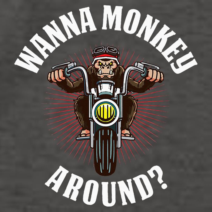 Monkey Motorcycle Vector Backpack