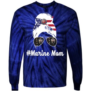 Marine Mom Tie-Dye Long Sleeve Shirt