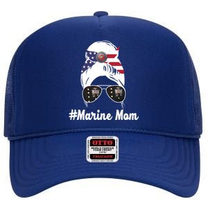 Marine Mom High Crown Mesh Back Trucker Hat