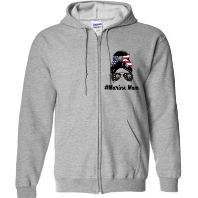 Marine Mom Full Zip Hoodie