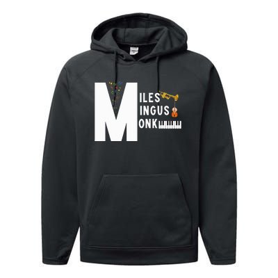 Miles Mingus Monk Famous Jazz Orchestra We Gonna Blow Performance Fleece Hoodie