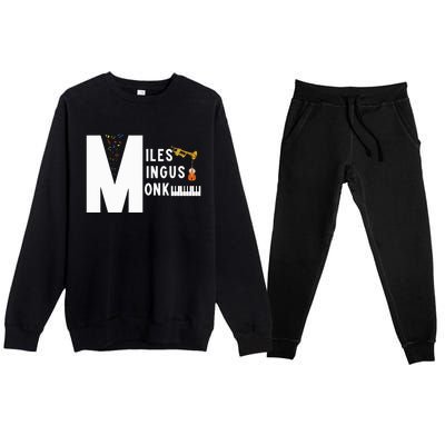 Miles Mingus Monk Famous Jazz Orchestra We Gonna Blow Premium Crewneck Sweatsuit Set