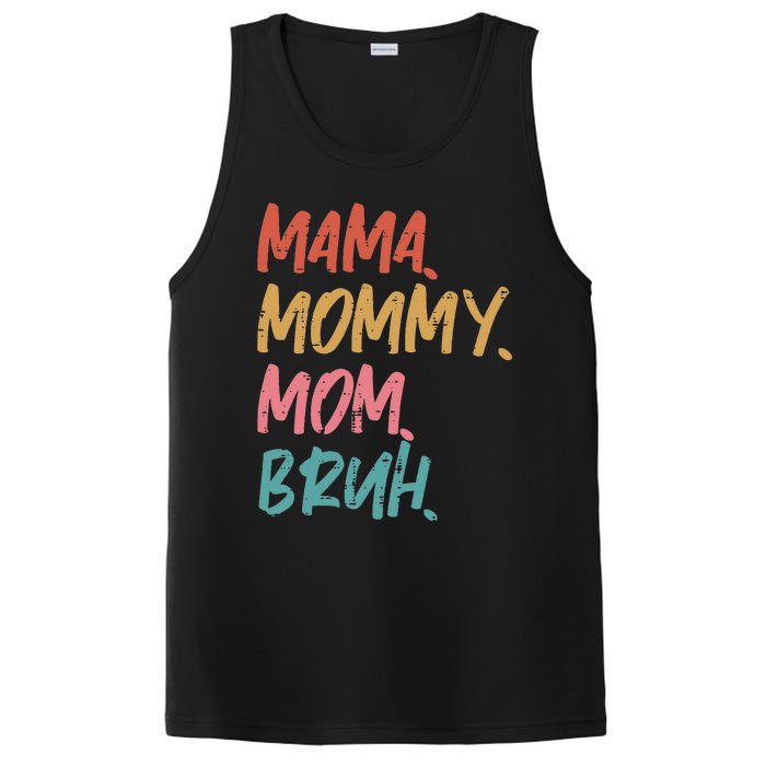 Mama Mommy Mom Bruh Funny Mothers Day Gift From Son PosiCharge Competitor Tank