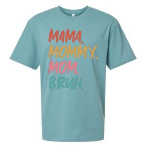 Mama Mommy Mom Bruh Funny Mothers Day Gift From Son Sueded Cloud Jersey T-Shirt