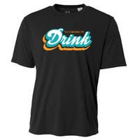 Miami Makes Me Drink Gift For Football Fan Sport Cooling Performance Crew T-Shirt