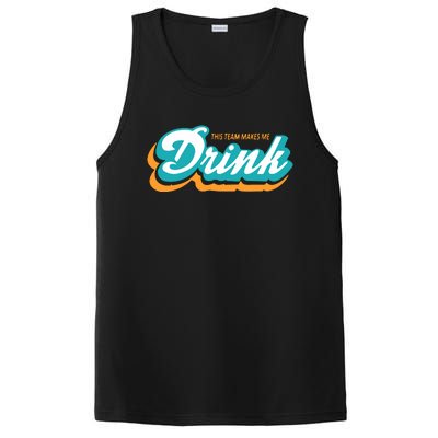 Miami Makes Me Drink Gift For Football Fan Sport PosiCharge Competitor Tank