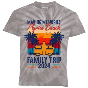 Making Memories Myrtle Beach Family Trip 2024 Carolina Kids Tie-Dye T-Shirt