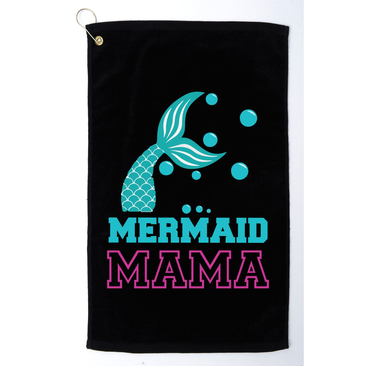 Mermom Mermaid Mom Meaningful Gift Ocean Beach Pool Party Swimming Great Gift Golf Towel