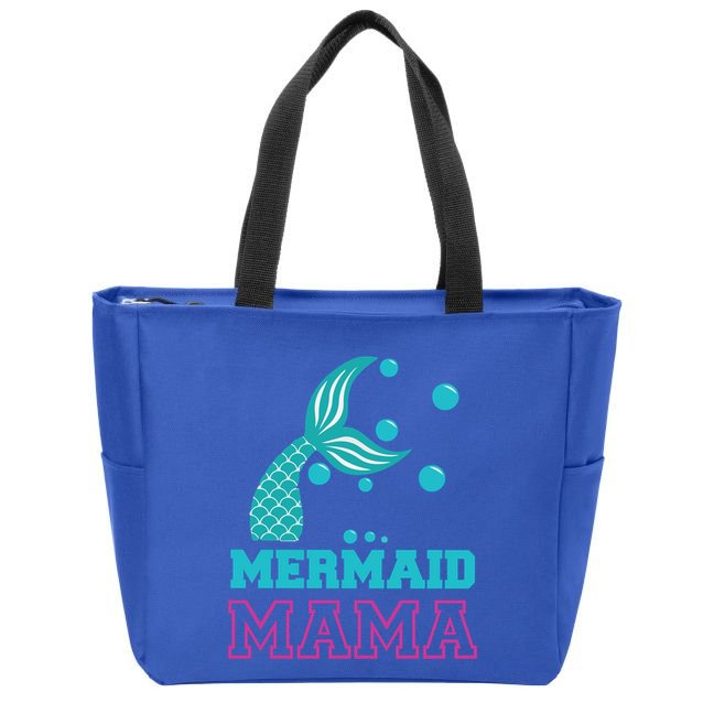 Mermom Mermaid Mom Meaningful Gift Ocean Beach Pool Party Swimming Great Gift Zip Tote Bag