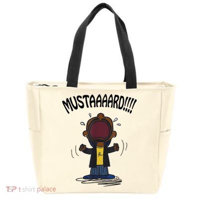 Mustard Meme Zip Tote Bag