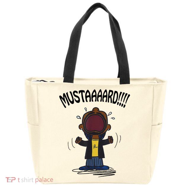Mustard Meme Zip Tote Bag