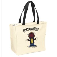 Mustard Meme Zip Tote Bag