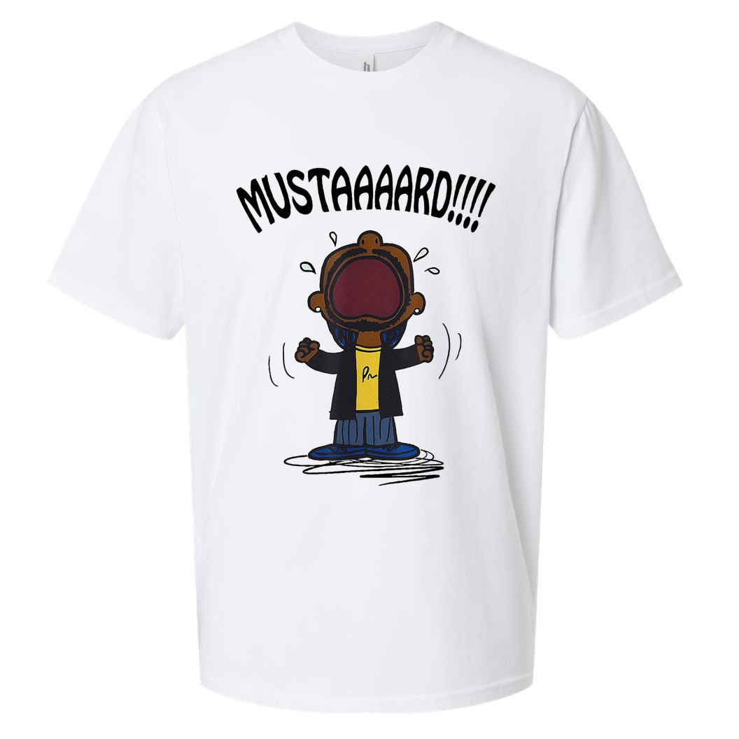 Mustard Meme Sueded Cloud Jersey T-Shirt