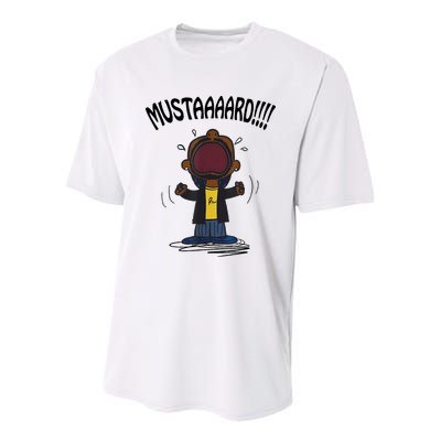 Mustard Meme Youth Performance Sprint T-Shirt